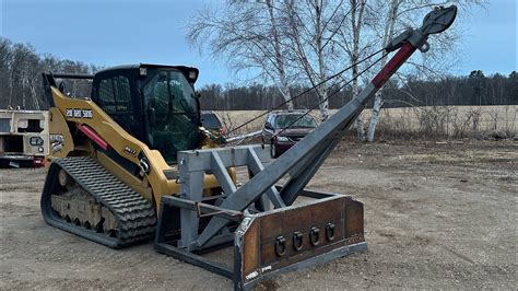 recovery winch for skid steer|skid steer logging winch.